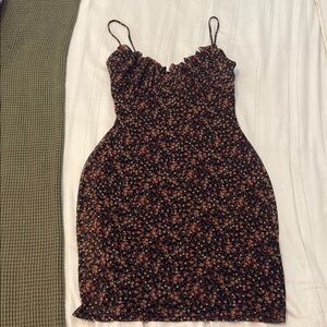 Floral Black Dress